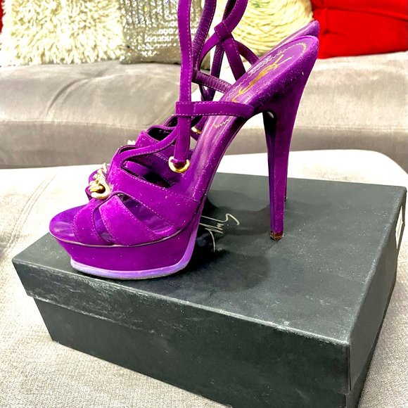 Yves Saint Laurent Rive Gauche, size 8.5 , Platform size: 1.5 - Picture 5 of 10